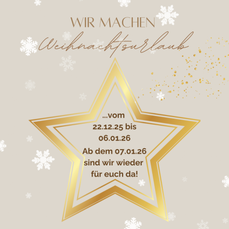 Wir machen Weihnachtsurlaub